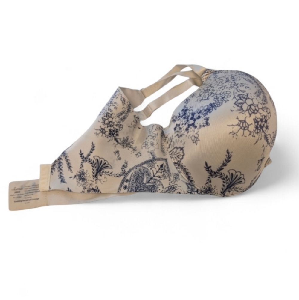 SOMA 38DD Vanishing Back Bras Full Coverage Lined 2PC Neutral Floral Prints - Picture 7 of 13